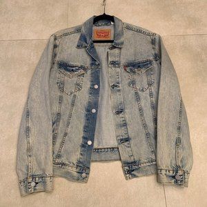 Levi's denim jean jacket large washed indigo